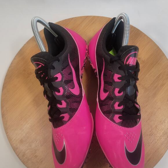 Nike Zoom Rival S Track and Field Sneakers Shoes Women 9.5 Pink Black - Picture 9 of 14